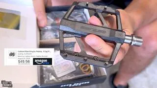 Thumbnail: We Bought Impossibly Cheap Carbon Fiber Titanium Pedals From Amazon! But Are They Actually Good?