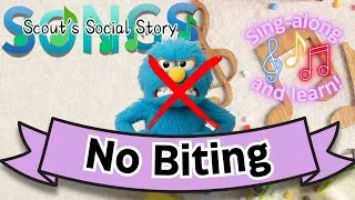 Thumbnail: No Biting Song | Social Story about Not Biting