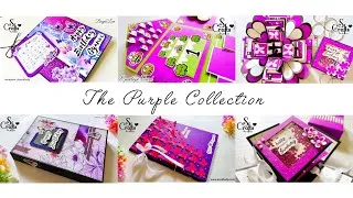 Thumbnail: Purple Handmade Gifts Collection : Scrapbooks, Cards & Explosion Box | S Crafts