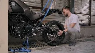 Thumbnail: Fixing a Flat Tire on My Scrambler in the Backyard | No Talking
