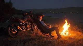 Thumbnail: A Quiet Night Beside My Motorcycle