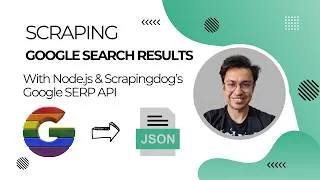 Thumbnail: How to Scrape Google Search Results with Node.js & Scrapingdog's Google SERP API