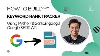 Thumbnail: How to Build a Keyword Rank Tracker using Python & Google SERP API