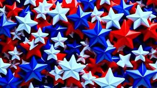 Thumbnail: Abstract Red, White & Blue Stars Motion Background | 4K Patriotic Visual