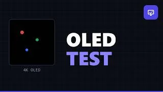 Thumbnail: OLED Dead Pixel Test — Burn-in, Uniformity & Stuck Pixels (4K)