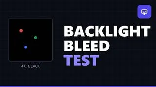 Thumbnail: Backlight Bleed Test — 4K Black Screen (IPS Glow & Clouding)