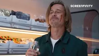 Thumbnail: Ladybug vs. Tangerine on the Bullet Train (ft. Brad Pitt) | Bullet Train (2022) | Screenfinity
