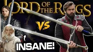 Thumbnail: Real ANDURIL vs GLAMDRING who is Truly the King of FANTASY Swords?