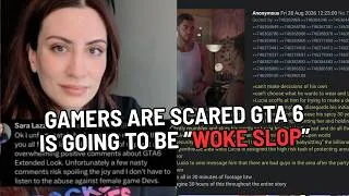 Thumbnail: Gamers are CALLING OUT GTA 6 DEVS "This game is going to be WOKE SLOP" Grand Theft Auto 6 Trailer
