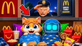 Thumbnail: We Had A SECRET SLEEPOVER At MCDONALDS! (I Am Cat VR)