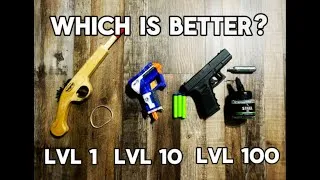 Thumbnail: RUBBER BAND VS NERF VS BB SHOOTING CHALLENGE 