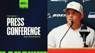 Thumbnail: Mike Macdonald: "I Think We're In A Great Place Going Into The Season" | Seattle Seahawks