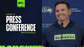 Thumbnail: Head Coach Mike Macdonald Previews The Preseason Finale vs. Chiefs | Seattle Seahawks