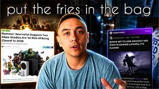 Thumbnail: Xbox and Playstation are Firing Everyone and I'm Happy 😊