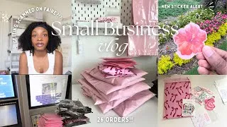 Thumbnail: SMALL BUSINESS VLOG✨: Story Time - Almost got Scammed on Faire😩🗒️?!? Packing 26 Orders👚📦🛍️!!