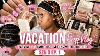 Thumbnail: Get Ready With Me for Vacation ✈️ | Hair, Brows, Packing & Glow Up Vlog 
