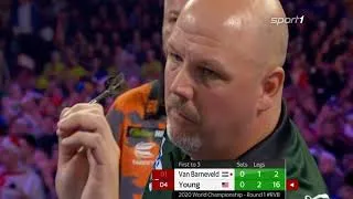 Thumbnail: THE LAST GAME FROM BARNEY// van Barneveld vs Young//Round 1//German Commentator #DartWM