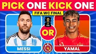Thumbnail: Pick One, Kick One – FIFA World Cup 2026 Final | Would You Choose Messi?
