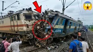 Thumbnail: 7 Most Terrifying Train Accidents Caught on Camera [Hindi]