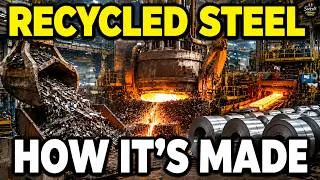 Thumbnail: How Recycled Steel Is Made: FROM CRUSHED CARS TO 2,700°F MOLTEN METAL