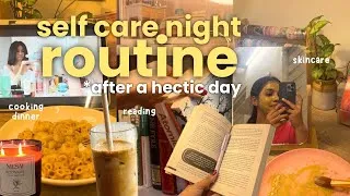 Thumbnail: Romanticising My Night Routine🕯️|(selfcare, cooking, reading)| Malayalam vlog | Secret Starry  Night