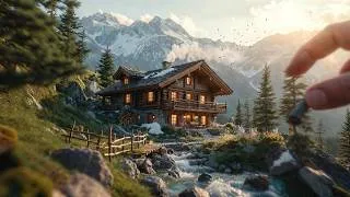 Thumbnail: Miniature Mountain Chalet Construction | Tiny Alpine Cabin Built from Scratch
