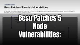 Thumbnail: Besu Patches 5 Node Vulnerabilities: What Operators Must Know - Cryptonews.net