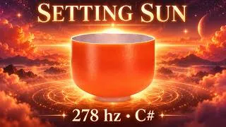 Thumbnail: 278 Hz SETTING SUN 🌅 Let Go, Integrate & Begin Again