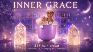 Thumbnail: Listen to This 243 Hz Crystal Bowl… and Notice What Shifts 💜