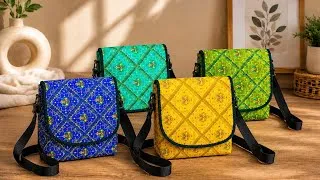 Thumbnail: खूबसूरत स्लिंग बैग | Stylish Sling Bag| Side Bag Handmade Bag #stylishbag 