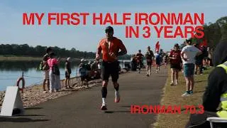 Thumbnail: IRONMAN 70.3 Western Sydney Race Vlog | Swim Fear to Finish Line