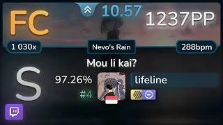 Thumbnail: 🔴10.6⭐lifeline | THE ORAL CIGARETTES - Mou Ii kai? [Nevo's Rain] +HDDT 97.26% FC #4 |  1237pp - osu!