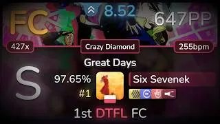 Thumbnail: 🔔Six Sevenek | Karen Aoki & Daisuke Hasegawa - Great Days [Crazy] +HDDTHRFL 97.65% FC #1 |  647pp