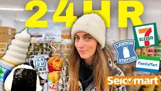 Thumbnail: 24 HRS of ONLY Japanese Convenience Store Food!!! 🍦