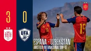 Thumbnail: RESUMEN I España 3-0 Uzbekistán I Partido Internacional Amistoso SUB18 | 🔴 SEFUTBOL