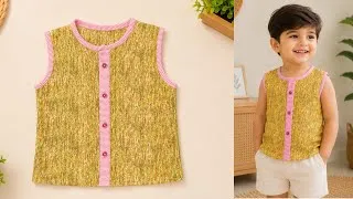 Thumbnail: 🥀Easy Trick to Stitch 3-Year Baby Sleeveless Kurta in 10 Mins! 3 साल के बच्चे का कुरता ऐसे बनायें