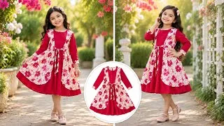 Thumbnail: Everyone Will Ask Where You Bought This! Attached Koti Style Baby Frock Cutting & Stitching |