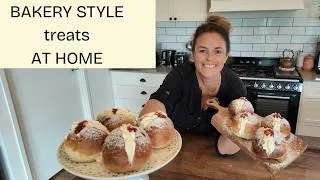 Thumbnail: Fresh Jam and Cream Buns, nostalgic, Easy Bakery style treats made at home.