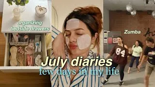 Thumbnail: July diaries 🎀*new nails, skincare, organizing side drawers, gaming*,
