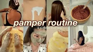 Thumbnail: My summer pamper routine *bodycare, skincare, haircare etc etc…☀️🌸MANGO SCENTED 