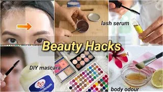 Thumbnail: 12 Money Saving Beauty Hacks 💸💄| DIY Mascara, Lash Growth Serum, Shaving Cream