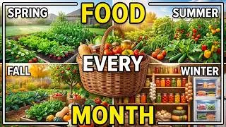 Thumbnail: The Garden That Produces Food Every Month (Full-Year Plan)