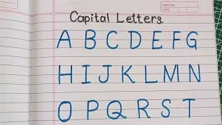 Thumbnail: Writing Capital letters// Alphabet writing #alphabet #selfwritingworld 