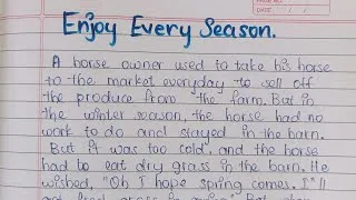 Thumbnail: Story: Enjoy every Season// english story writing #story #selfwritingworld 