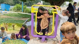 Thumbnail: From the amusement park to the organic almond and apple harvest! 🍎🌰 | Selin's nomadic life.