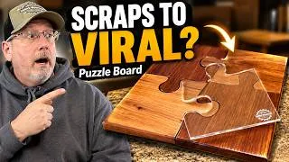 Thumbnail: Wood Scraps Into Puzzle Boards That Sell Fast