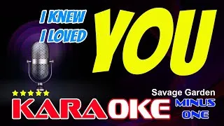 Thumbnail: I KNEW I LOVED YOU KARAOKE version Savage Garden Backing track with backing vocal minus