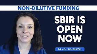 Thumbnail: SBIR Is Back: What Every Startup Founder Needs to Know Before You Submit - Dr. Colleen Spiegel