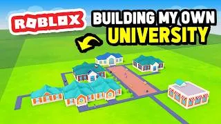 Thumbnail: Brand New UNIVERSITY Building Simulator on Roblox