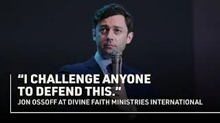 Thumbnail: Ossoff: “I challenge anyone to defend this.” | Divine Faith Ministries International | 08.09.2026
